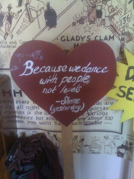 Because we dance with people, not levels.